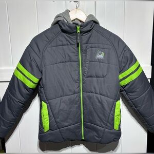 Protection Systems youth grey/green hooded winter coat